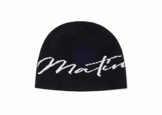 Matin-Kim-Logo-Script-Beanie-Black-BN001