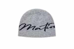 Matin-Kim-Logo-Script-Beanie-Grey-BN001