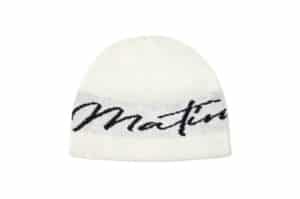 Matin-Kim-Logo-Script-Beanie-Ivory-BN001