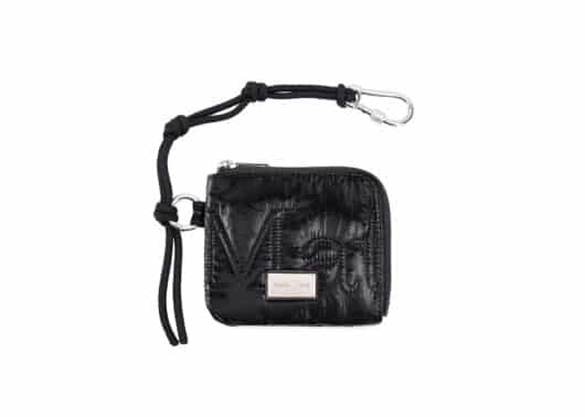 Matin Kim Logo Stitch Sporty Wallet Black WL010