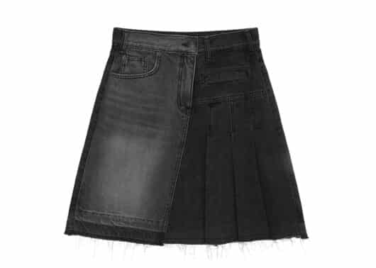 Matin-Kim-Pleats-Point-Denim-Midi-Skirt-Charcoal-DN018
