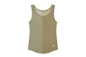 Matin Kim Texture Point Sleeveless Tee Khaki Beige TS036