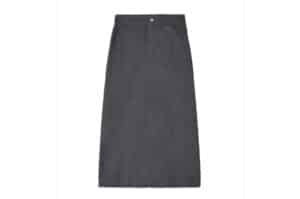 Matin Kim Washed Mermaid Long Skirt Charcoal SK014