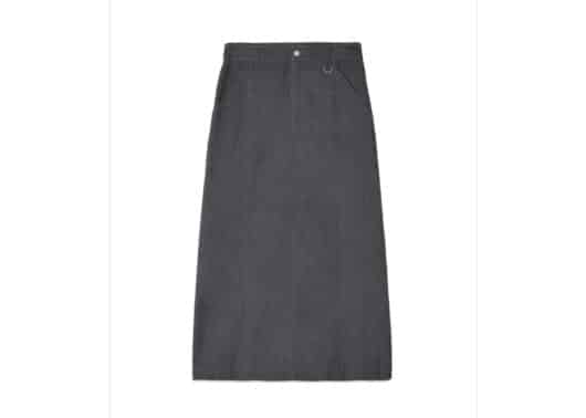 Matin Kim Washed Mermaid Long Skirt Charcoal SK014