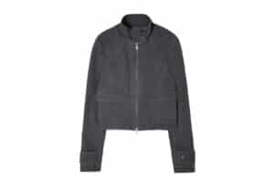 Matin Kim Washed Slim Biker Jumper Charcoal JP031