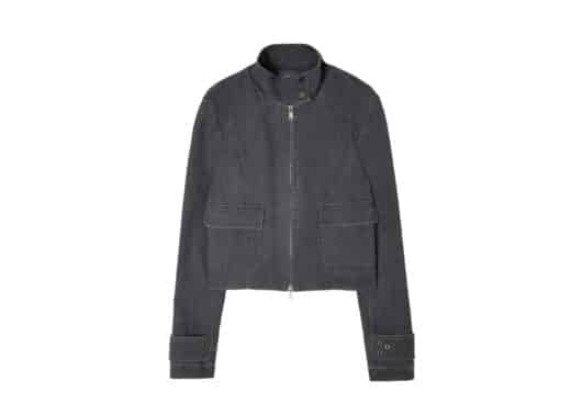 Matin Kim Washed Slim Biker Jumper Charcoal JP031