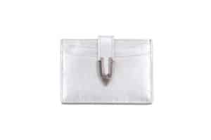 Matin Kim Western Buckle Card Wallet Silver WL012
