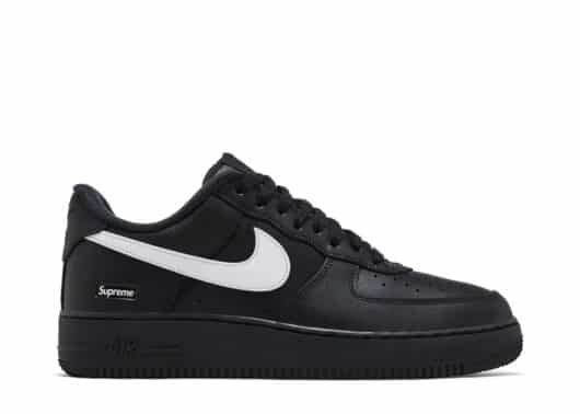 Nike Air Force 1 Low Supreme Black White 1