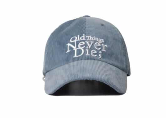 ONGO-Corduroy-Flower-Knot-Cap-Ash-Blue