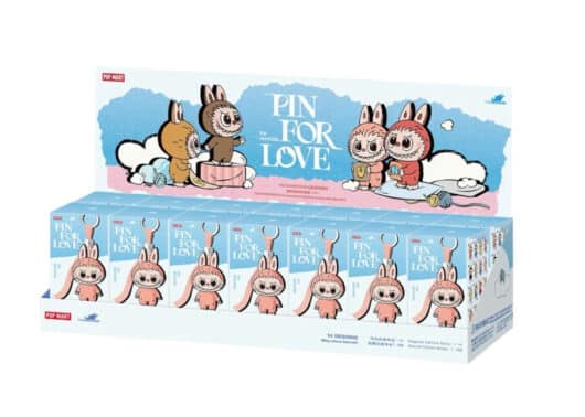 Pop Mart Labubu The Monsters Pin for Love Series Vinyl Plush Pendant (N-Z) Sealed Case (14 Blind Box)