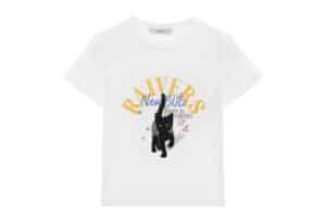 RAIVE Black Cat Graphic Tee White VW5ME604