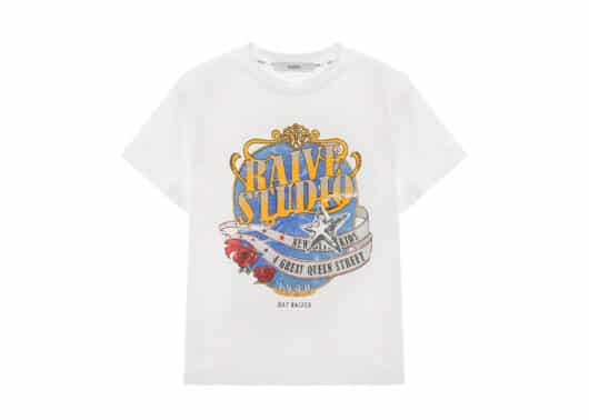 RAIVE Crown Raive Graphic Tee White VW5ME601
