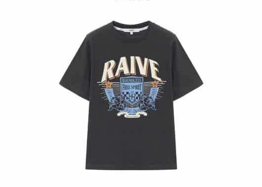RAIVE Graphic Tee Charcoal VW4ME059