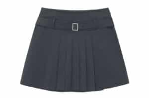 RAIVE Pleat Belted Mini Skirt Dark Navy VW5MS490
