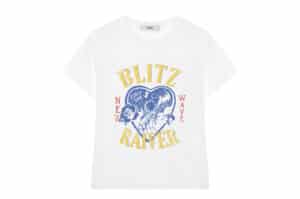 RAIVE Pop New BLITZ Graphic Tee White VW5ME603