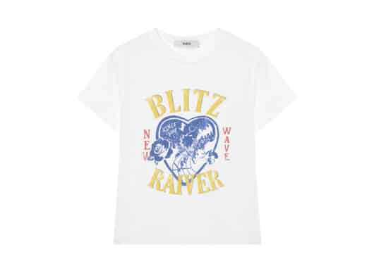 RAIVE Pop New BLITZ Graphic Tee White VW5ME603