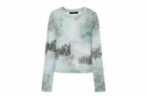 RAIVE Rose Slim Printed Long Sleeve Tee Mint VW4AE105-31