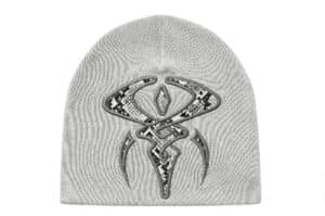 REGEN ZONE 25FW SIAU Hunting Beast Eye Embroidery Beanie White