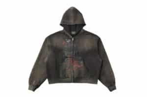 REGEN-ZONE-25SS-RIOT-American-Red-Eagle-Destroyed-Hoodie-Faded-Charcoal