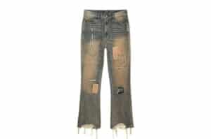 REGEN-ZONE-25SS-RIOT-Boro-Patchwork-Distressed-Pants-Blue-Khaki
