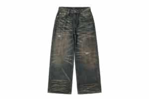 REGEN-ZONE-25SS-RIOT-Evil-Tribe-Oil-Stained-Whisker-Baggy-Pants-Dark-Blue