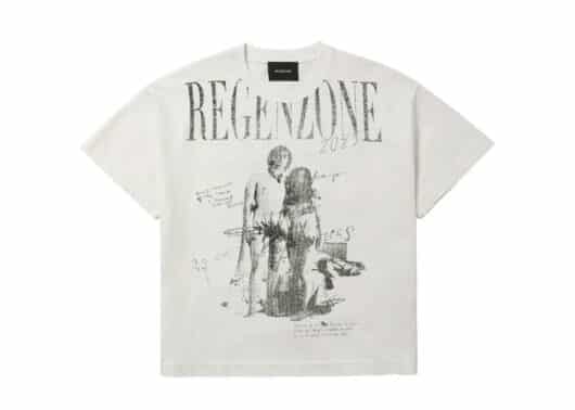REGEN-ZONE-25SS-RIOT-Love-Art-Destroyed-Tee-Pearl-White