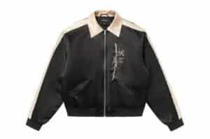 REGEN-ZONE-25SS-RIOT-Ronin-Black-Gold-Satin-Embroidered-Jacket-Black
