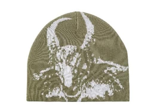 REGEN-ZONE-25SS-RIOT-Ultra-Thin-Ice-Silk-Cool-Karma-Goats-Beanie-Army-Green
