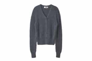 Rolarola-Angora-Hairy-Balloon-Cardigan-Gray