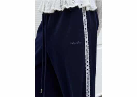 Rolarola-Lace-Wide-Track-Pants-Navy