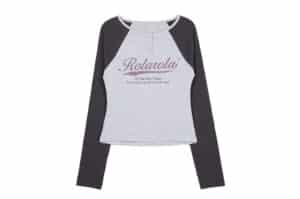 Rolarola-Vintage-Logo-Raglan-Tee-Melange-White-Charcoal