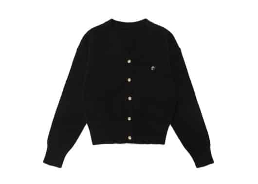 Rolarola-Wool-Blended-Basic-Cardigan-Black