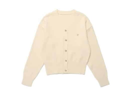 Rolarola Wool Blended Basic Cardigan Ivory
