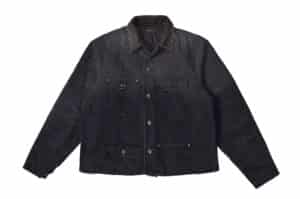 SOULDIVE-24FW-Canvas-Quilted-Padded-Jacket-Dark-Denim-Blue
