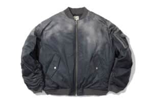 SOULDIVE-24FW-MA1-Padded-3D-Print-Bomber-Jacket-Gradient-Grey