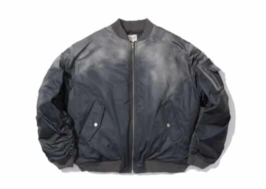 SOULDIVE-24FW-MA1-Padded-3D-Print-Bomber-Jacket-Gradient-Grey