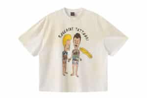 SOULDIVE-24SS-Cartoon-Character-Destroyed-Tee-White