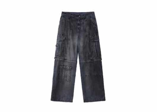 SOULDIVE-25SS-Destroyed-Detachable-Utility-Work-Pants-Gradient-Purple