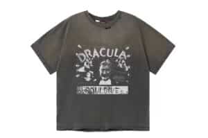 SOULDIVE-25SS-Dr.Acula-Destroyed-Print-Vintage-Tee-Faded-Grey