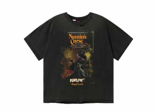 SOULDIVE-25SS-Numing-Print-Destroyed-Vintage-Tee-Black