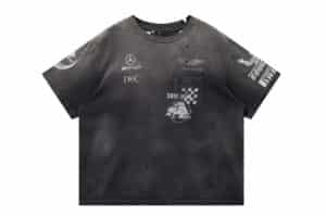 SOULDIVE-25SS-Racing-Gradient-Destroyed-Vintage-Tee-Dark-Grey