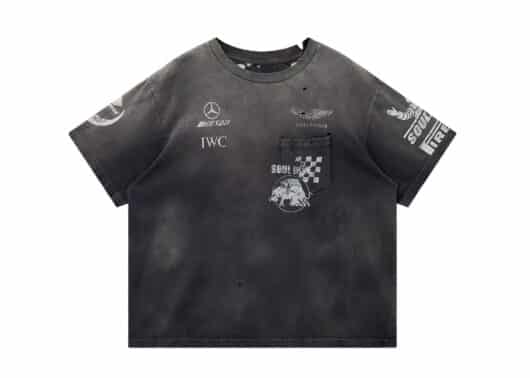 SOULDIVE-25SS-Racing-Gradient-Destroyed-Vintage-Tee-Dark-Grey