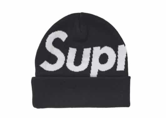Supreme-Big-Logo-Beanie-FW24-Black