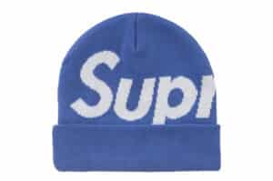 Supreme-Big-Logo-Beanie-FW24-Blue