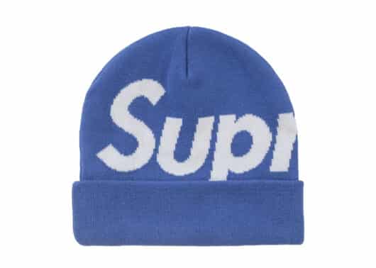 Supreme-Big-Logo-Beanie-FW24-Blue