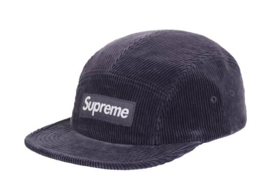 Supreme Corduroy Camp Cap (SS25) Navy