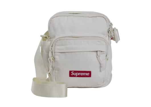 Supreme Denim Shoulder Bag White