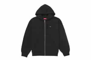 Supreme Small Box Zip Up Hooded Sweatshirt (SS25) Black