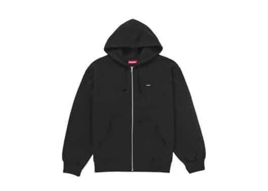 Supreme Small Box Zip Up Hooded Sweatshirt (SS25) Black