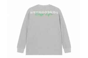 A Few Good Kids Basic Embroidery Waffle L/S Tee Grey